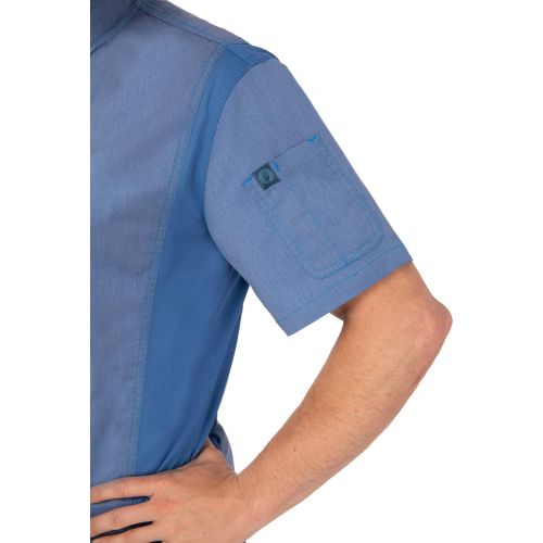  Chef+Works Chef Works Mens Springfield Chef Coat, Ink Blue, X-Small