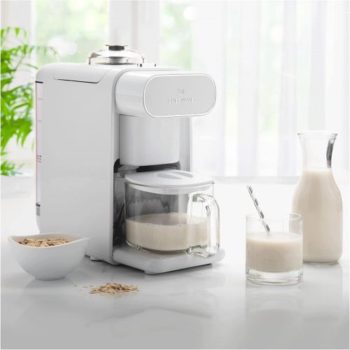  ChefWave Milkmade Dairy Alternative Vegan Milk Maker with 6 Plant-Based Auto Programs (Almond, Cashew, Oat, Soy, Macadamia, Coconut), No Soaking, Auto-Clean Function, Delay Start,