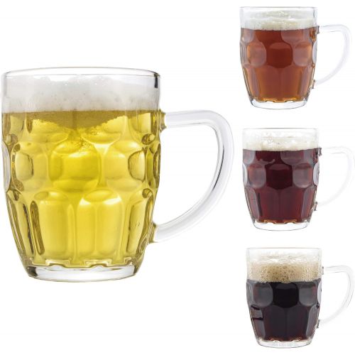  [아마존베스트]Chefcaptain Dimple Stein Beer Mug - 20 OZ (4 Pack)