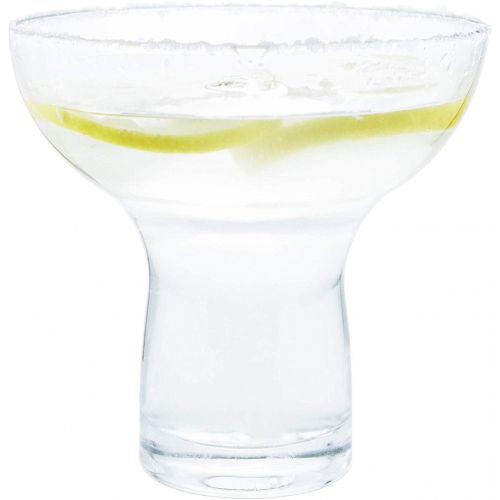  [아마존베스트]Chefcaptain Margarita Glasses Stemless Large Thick Solid Clear Glass, 16 Ounces (4)