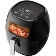 Chefman TurboFry Touch 8 Quart Air Fryer w/ XL Viewing Window & Advanced Digital Display, Fry with Less Oil for Healthy Food, Adjustable Temperature Control, Cooking Presets & Dish