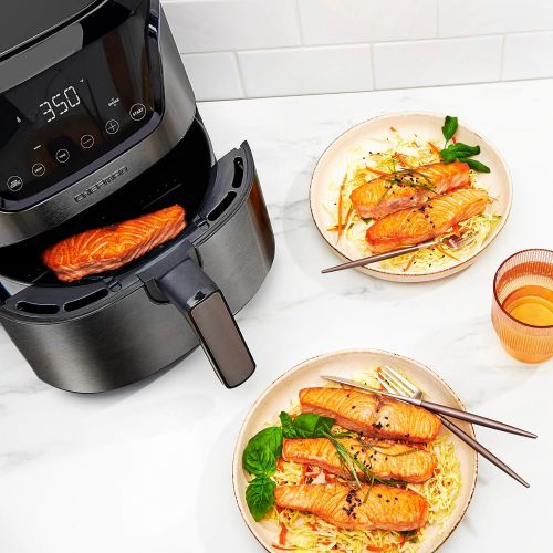  [아마존베스트]Chefman 4.5 Quart Air Fryer with Presets & Adjustable Temperature, Nonstick Stainless Steel & Cool-Touch, Dishwasher Safe Basket, BPA-Free w/ 60 Minute Timer, Healthy Rapid-Air Fry