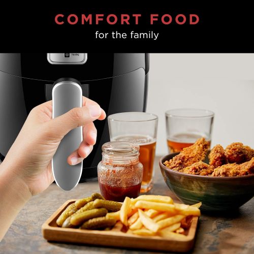  Chefman Small Ultra Quart Compact Air Fryer Healthy Cooking, 2 Qt, Nonstick, User Friendly and Adjustable Temperature Control w/ 60 Minute Timer & Auto Shutoff, Dishwasher Safe Bas