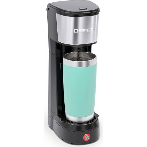  Chefman InstaCoffee Max, The Easiest Way to Brew the Boldest Single-Serve Coffee, Use Fresh And Flavorful Grounds or K-Cups