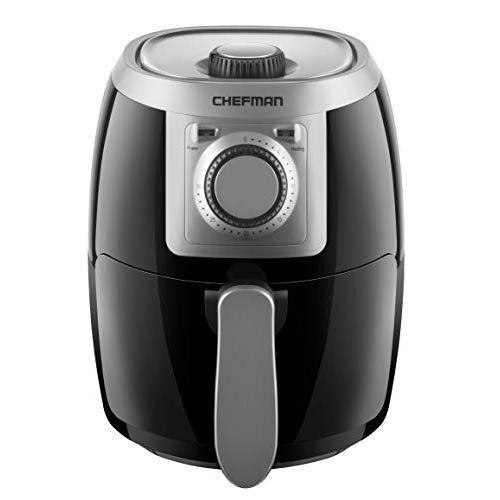  [아마존베스트]Chefman 2 Quart Air Fryer, Compact, Personal Size w/ Adjustable Temperature Control, 30 Minute Timer and Dishwasher Safe Basket,