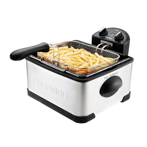  Chefman RJ07-4DSS-T Deep Fryer, 4 L, Stainless Steel