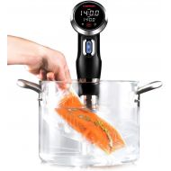 Chefman Sous Vide Immersion Circulator wWi-Fi, Bluetooth & Digital Interface Includes Connected App for Guided Cooking, Black