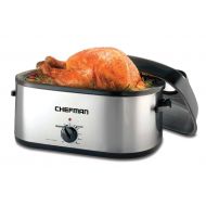 Chefman 20 Quart Roaster Oven Slow Cooker w/Window Viewing Perfect for Slow Cooking, Roasting, Baking & Serving, Self-Basting Lid, Fits a 20lb Turkey or Roast, Large Family Size, S