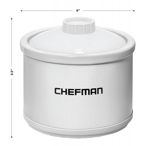  Chefman Mini Dipper Fondue Maker Food Warmer Extra Small, 21 oz White