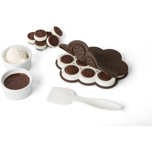  [아마존베스트]Chefn SweetSpot Mini Ice Cream Sandwich Maker (Fudge/Coconut), Standard, Small