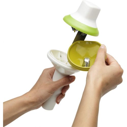  [아마존베스트]Chefn Twist Handheld Spiralizer Vegetable Slicer, One Size, Green