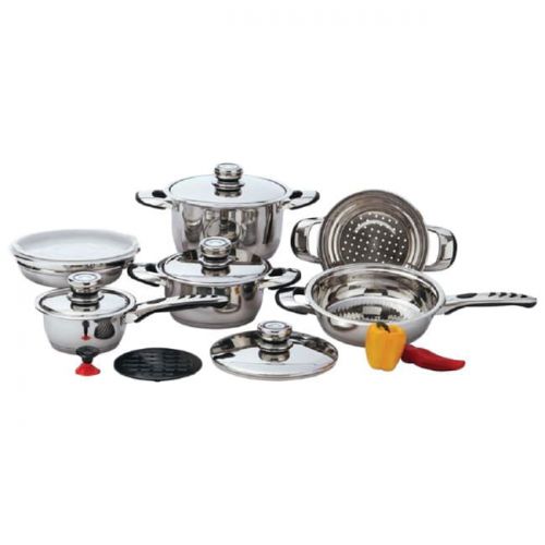  Chefs Secret Chef s Secret 12pc 9-Ply Waterless Heavy-Gauge Stainless Steel Cookware Set