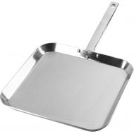 Chefs Secret T304 Stainless-Steel 11-Inch Square Griddle, Ideal for Grilling