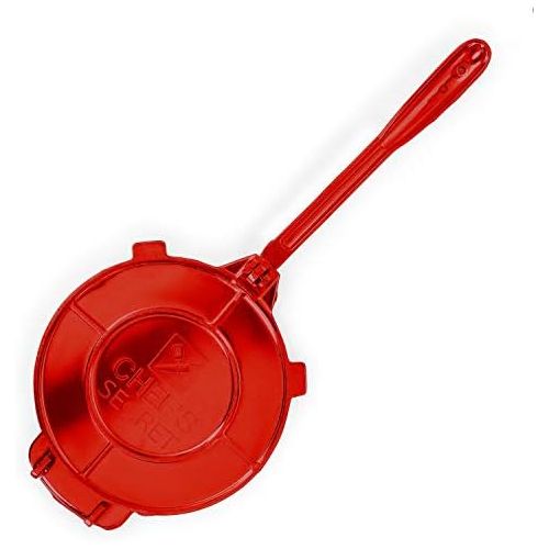  [아마존베스트]Chefs Secret Red Press, Durable Quickly Easily Makes Delicious Tortillas for Any Recipe, 6-Inch, One Size, Multicolored