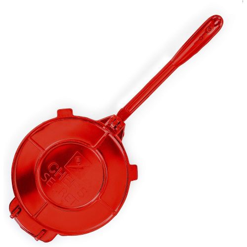  [아마존베스트]Chefs Secret Red Press, Durable Quickly Easily Makes Delicious Tortillas for Any Recipe, 6-Inch, One Size, Multicolored