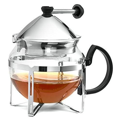  Chefs Star Chef s Star funktioneller Infuser, Teekocher, Edelstahl, hitzebestandiges Glas