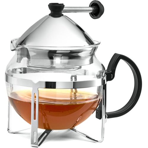  Chefs Star Chef s Star funktioneller Infuser, Teekocher, Edelstahl, hitzebestandiges Glas