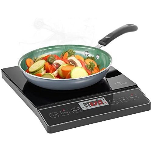  Chefs Star 1800W Portable Induction Cooktop Countertop Burner - 120V  60Hz - Black