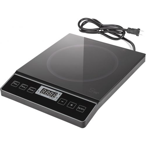  Chefs Star 1800W Portable Induction Cooktop Countertop Burner - 120V  60Hz - Black