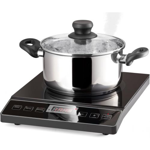  Chefs Star 1800W Portable Induction Cooktop Countertop Burner - 120V  60Hz - Black