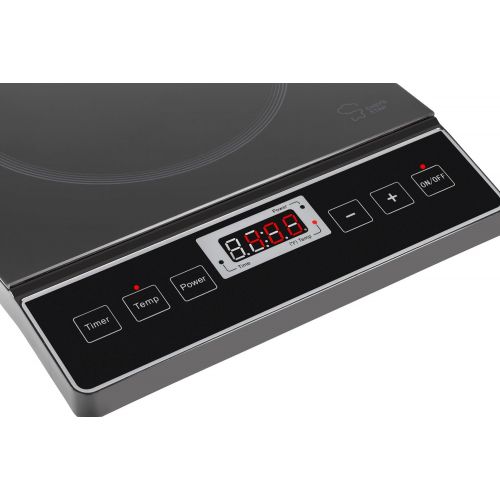  Chefs Star 1800W Portable Induction Cooktop Countertop Burner - 120V  60Hz - Black