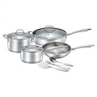 Chefs Star Professional Grade Stainless Steel Pots and Pans Kitchen Cookware Set, 10 Piece Induction Cookware Set - Oven Safe with Impact-bonded Technology Kitchenware, Includes Th