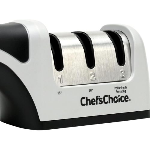  Chef’sChoice 4643 ProntoPro Diamond Hone Manual Knife Sharpener Extremely Fast Sharpening Euro-American and Asian Style Knives Precise Bevel Angle Control Diamond Abrasive Made in