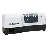 Chef’sChoice ChefsChoice 250 Diamond Hone Hybrid Sharpener Combines Electric and Manual Sharpening for Straight and Serrated 20-degree Knives Uses Diamond Abrasives for Sharp Durable Edges, 3-S