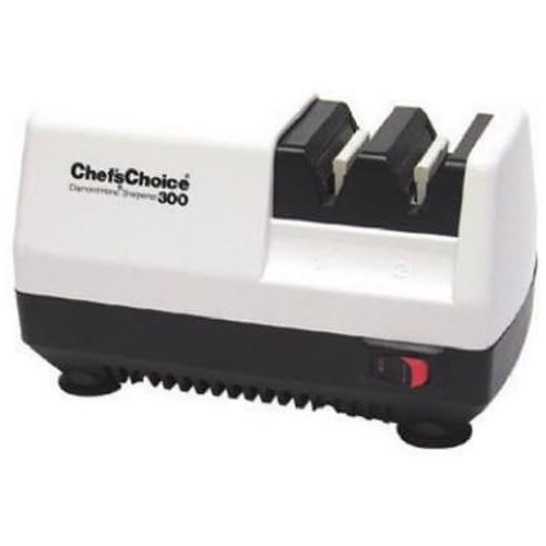  Chef’sChoice Chefs Choice 0130000 Chefschoice 300 Diamond Hone Knife Sharpener, 2-Stage, White