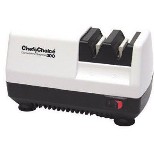  Chef’sChoice Chefs Choice 0130000 Chefschoice 300 Diamond Hone Knife Sharpener, 2-Stage, White