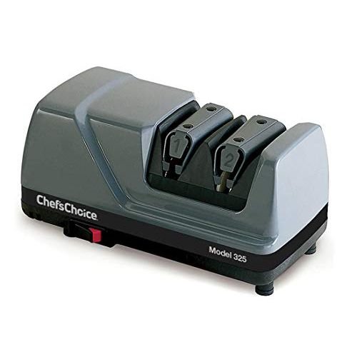  Chef’sChoice ChefsChoice 0325000 325 Professional Diamond Sharp-N-Hone Electric Kitchen Knife Sharpener NSF Certified, 2-stage, Grey, Gray