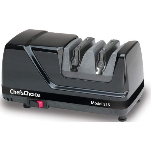  Chef’sChoice ChefsChoice 0315101 Versatile Professional Diamond Hone Electric Knife Sharpener with XV Technology for Straight Edge or Serrated Knives 15 and 20 Degree, 2-stage, Black