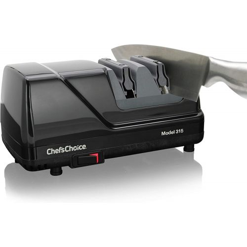  Chef’sChoice ChefsChoice 0315101 Versatile Professional Diamond Hone Electric Knife Sharpener with XV Technology for Straight Edge or Serrated Knives 15 and 20 Degree, 2-stage, Black