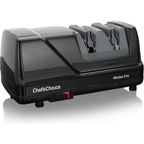  Chef’sChoice ChefsChoice 0315101 Versatile Professional Diamond Hone Electric Knife Sharpener with XV Technology for Straight Edge or Serrated Knives 15 and 20 Degree, 2-stage, Black