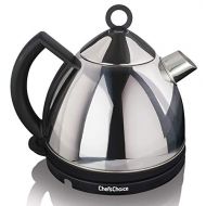 Chef’sChoice ChefsChoice 685 Stainless Steel Deluxe Cordless Electric Tea Kettle Featuring Auto Shut Off and Boil Dry Protection Easy Pour and Indicator Light, 1.3-Liter, Silver
