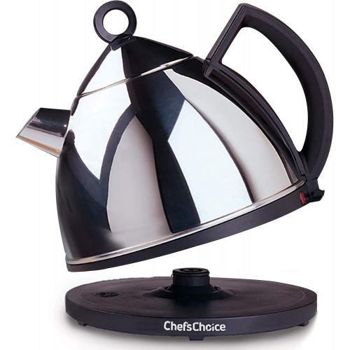  Chef’sChoice ChefsChoice 685 Stainless Steel Deluxe Cordless Electric Tea Kettle Featuring Auto Shut Off and Boil Dry Protection Easy Pour and Indicator Light, 1.3-Liter, Silver