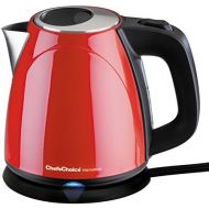 Chef’sChoice ChefsChoice 673 Cordless Compact Electric Kettle Features Boil Dry Protection & Auto Shut Off Easy Pour, 1-Liter, Red