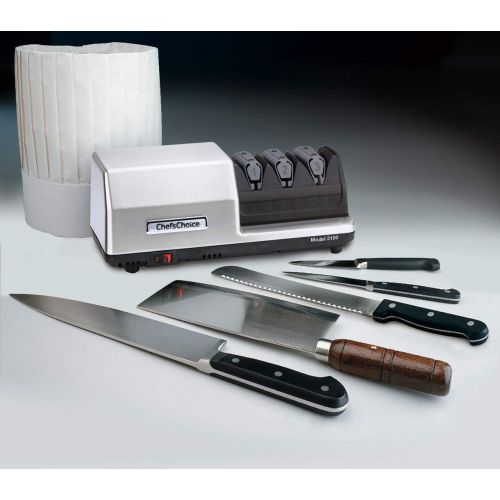  Chef’sChoice ChefsChoice 0210008 Knife Sharpener, 3-stage, Silver