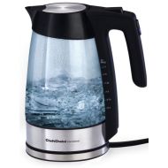 Chef’sChoice ChefsChoice 679 Cordless Electric Glass Kettle with Soft-Touch Handle Auto Shut-Off and Boil-Dry Protection, 1.7 Liter, Silver