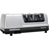Chef’sChoice ChefsChoice 130 Professional Electric Knife Sharpening Station for 20-Degree Straight and Serrated Knives Diamond Abrasives and Precision Angle Guides, 3-Stage, Silver