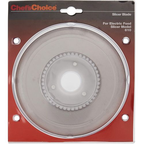  [아마존베스트]Chef’sChoice ChefsChoice S610012 Multi-Purpose Non-Serrated Blade for Models 607, 607E, 609, 609E, 610, 6102, 615, 615A Food Slicer, 7-inch, Silver