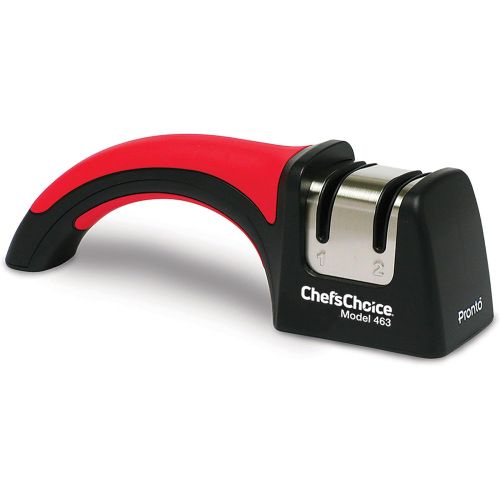  Chef’sChoice ChefsChoice 463 Pronto Hone for 15-Degree Serrated and Straight Knives Diamond Abrasives Fast Sharpening, 2-Stage, Black