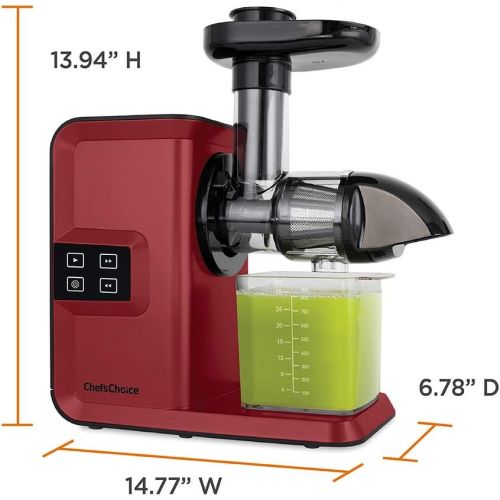  [아마존베스트]Chef’sChoice Juicer Cold Press Extractor Machine Masticating Quiet Motor Digital Controls Anti-Clog Reverse Function Nutrient Preserving For Juicing Fruits Veggies and All Greens,