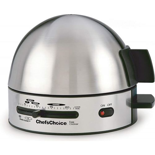  [아마존베스트]Chef’sChoice ChefsChoice 810 Gourmet Egg Cooker with 7 Egg Capacity Makes Soft Medium Hard Boiled and Poached Eggs Features Electronic Timer Audible Ready Signal Nonstick Stainless Steel Design