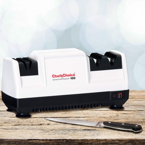  Chef’sChoice ChefsChoice 100W Diamond Hone Knife Sharpener, White