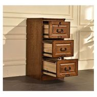 Chelsea Home 3-Drawer File Cabinet in Burnished Walnut Finish