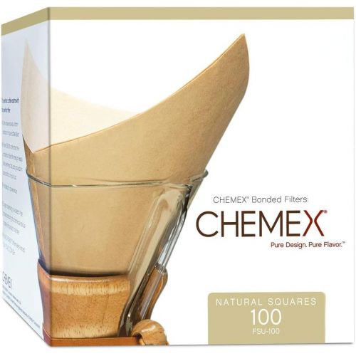  Chemex Natural Kaffeefilter, quadratisch, 100 kt