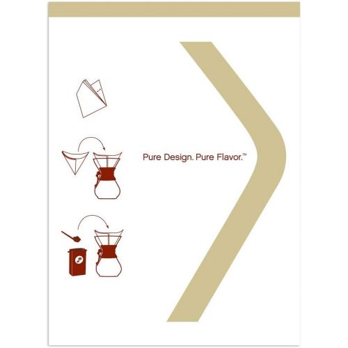 Chemex Bonded Filter - Natural Square - 100 ct - Exclusive Packaging