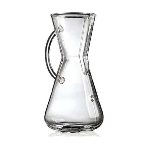  Chemex Pour-Over Glass Coffeemaker - Glass Handle Series - 3-Cup - Exclusive Packaging