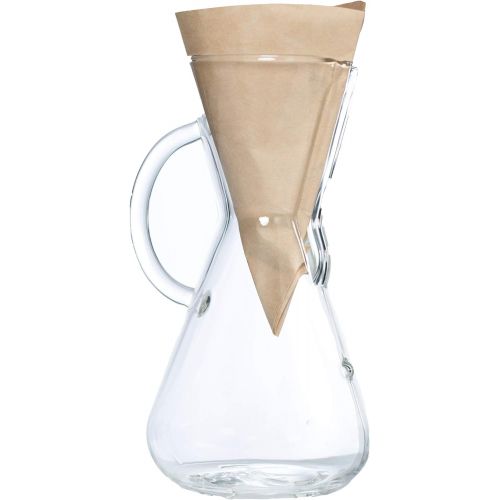  Chemex Pour-Over Glass Coffeemaker - Glass Handle Series - 3-Cup - Exclusive Packaging